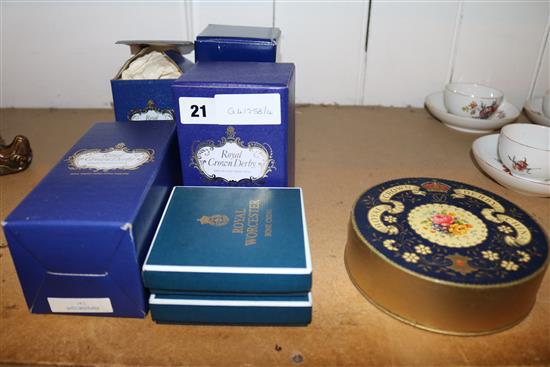 Royal Crown Derby box figures and others